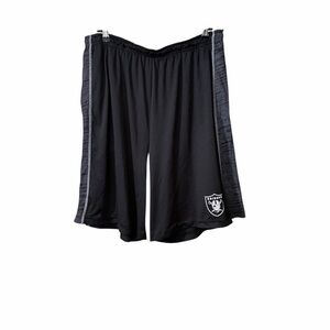 NFL Raiders Black Athletic Shorts for Men